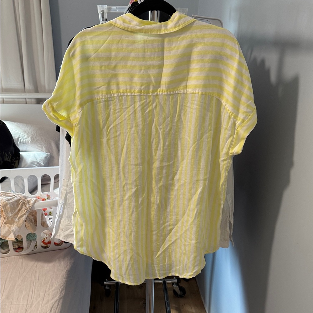 ⭐️Lola River Yellow Striped Button-Up Shirt - Picture 3 of 3